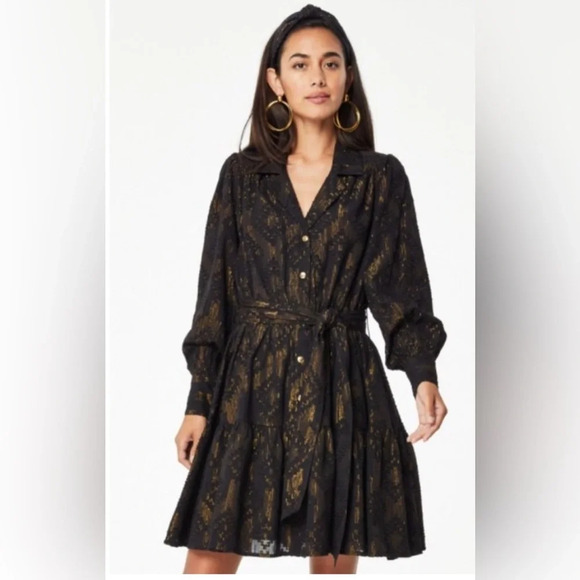 Roller Rabbit Lurex Shea Mini Dress. Size Small. - Picture 1 of 7